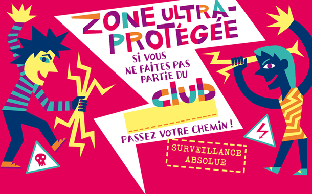 CLUB panneau zone ultra