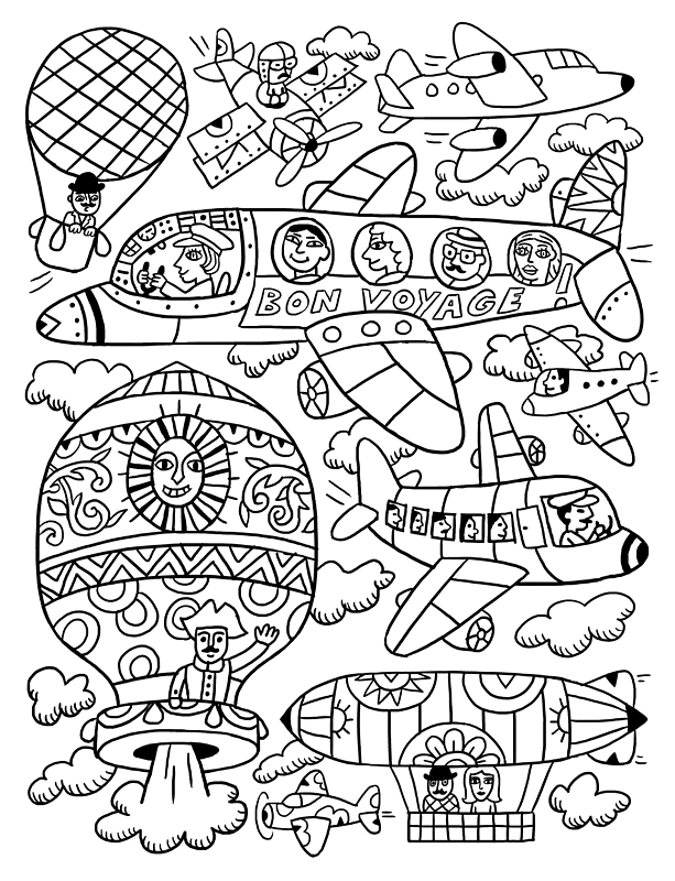 Voyage En Coloriage 2 Dans Les Airs FRED SOCHARD Illustration L voyage-en-coloriage-2-dans-les-airs-fred-sochard-illustration-l